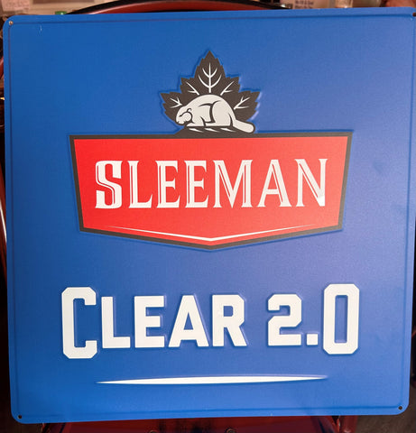 Sleeman Clear Metal Sign